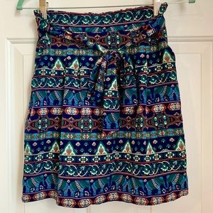 Francesca’s Paperbag Waist Skirt Business Casual